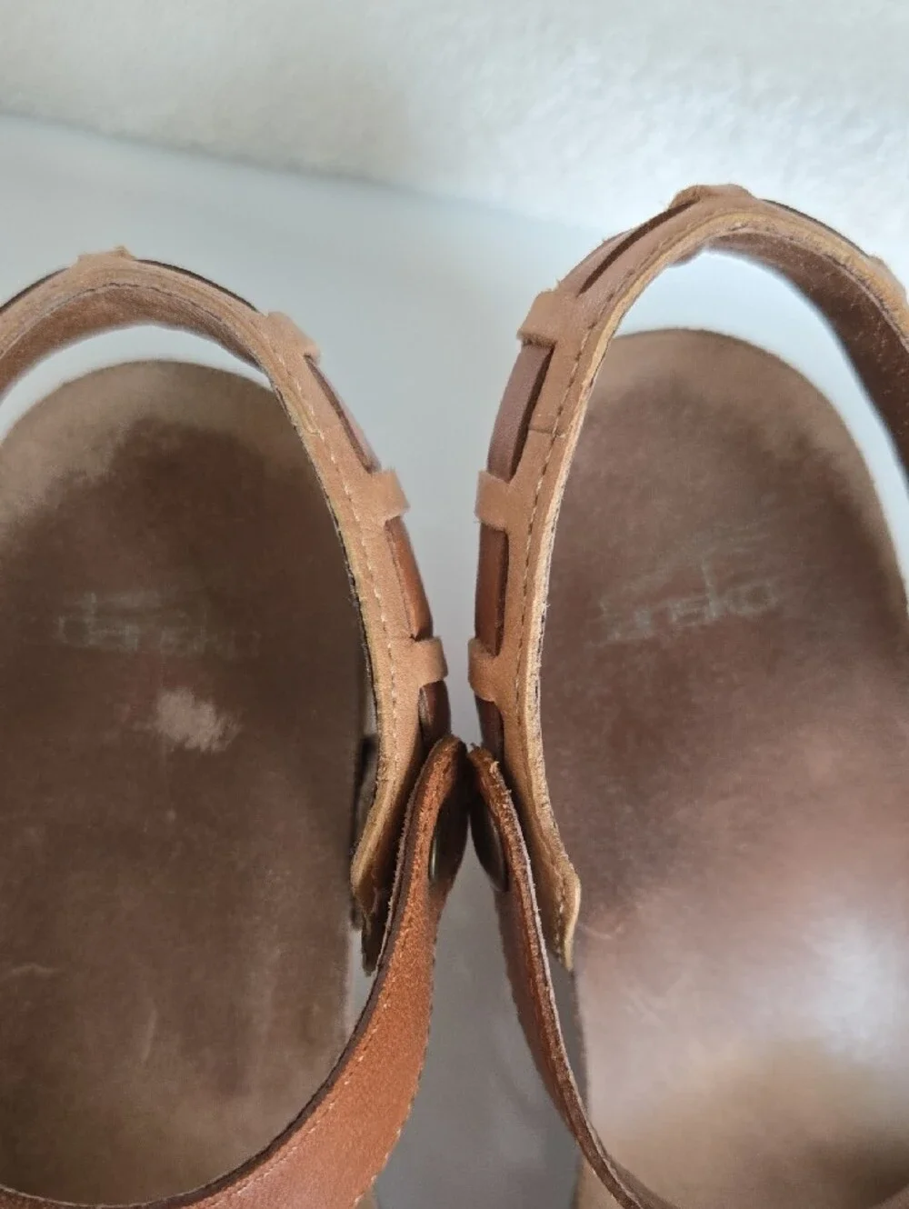 Dansko Womens Woven Block Heel Sandal Sz 37 (US 6.5 -7)